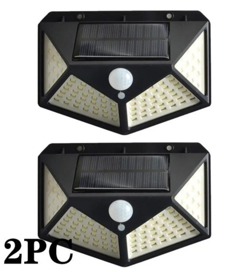 Garden Solar Lamp with motion sensor and LED technology for outdoor use.