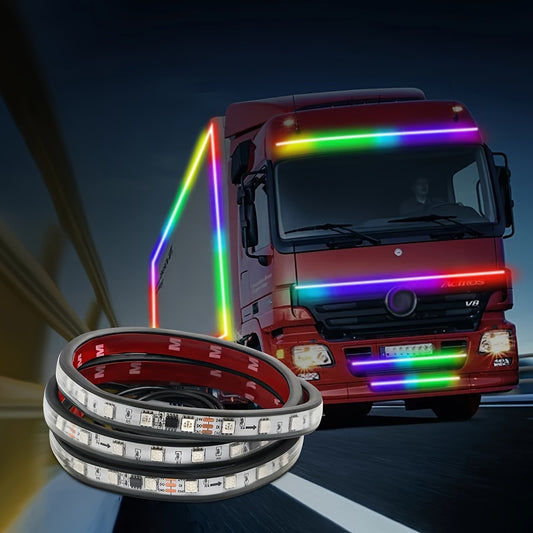 1pc for Truck 12V24V Colorful Running Lights Decorative Lights Ambient Lights Phantom Lights