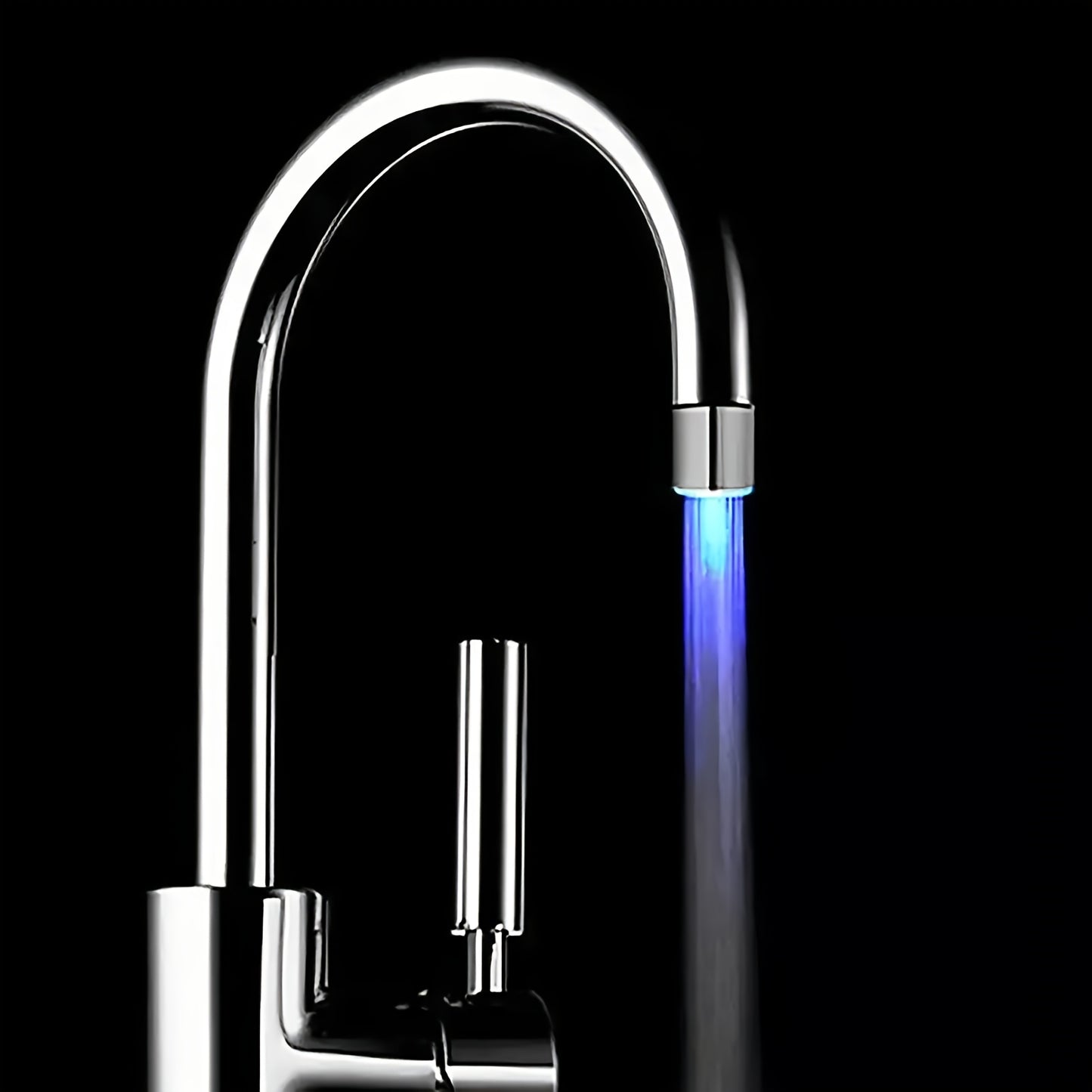 1pc Temperature Sensitive Gradient LED Faucet Light Water Stream Color Changing Faucet Tap Sink Faucet For Kitchen And Bathroom (No Battery Supply)