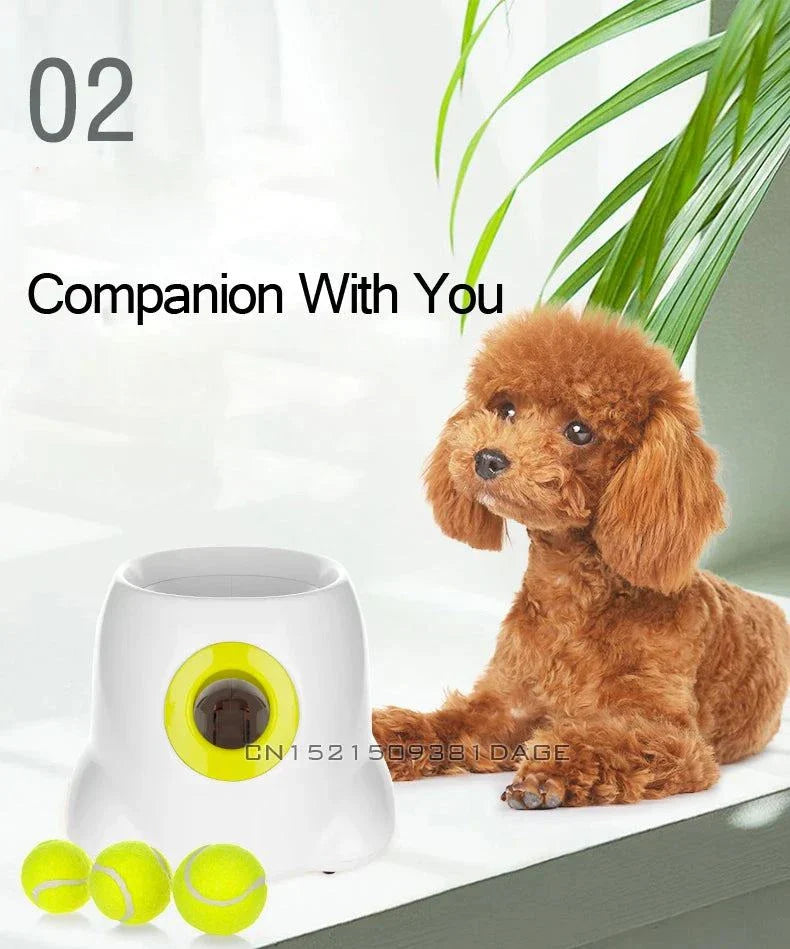 Pet tennis ball toy for dogs, 5cm diameter, elastic, suitable for pet ball machine.