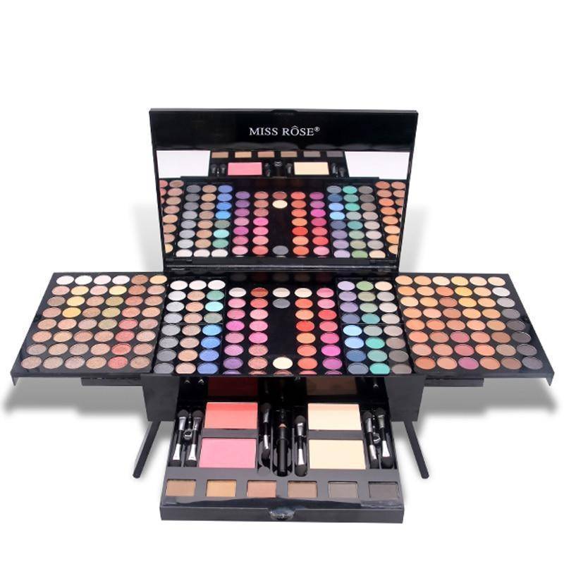 ULTIMATE MAKEUP SET with wide range of colorful eyeshadows and cosmetics.