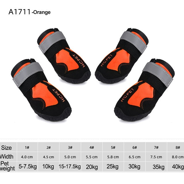 Waterproof Reflective Dog BootsWaterproof Reflective Dog Boots