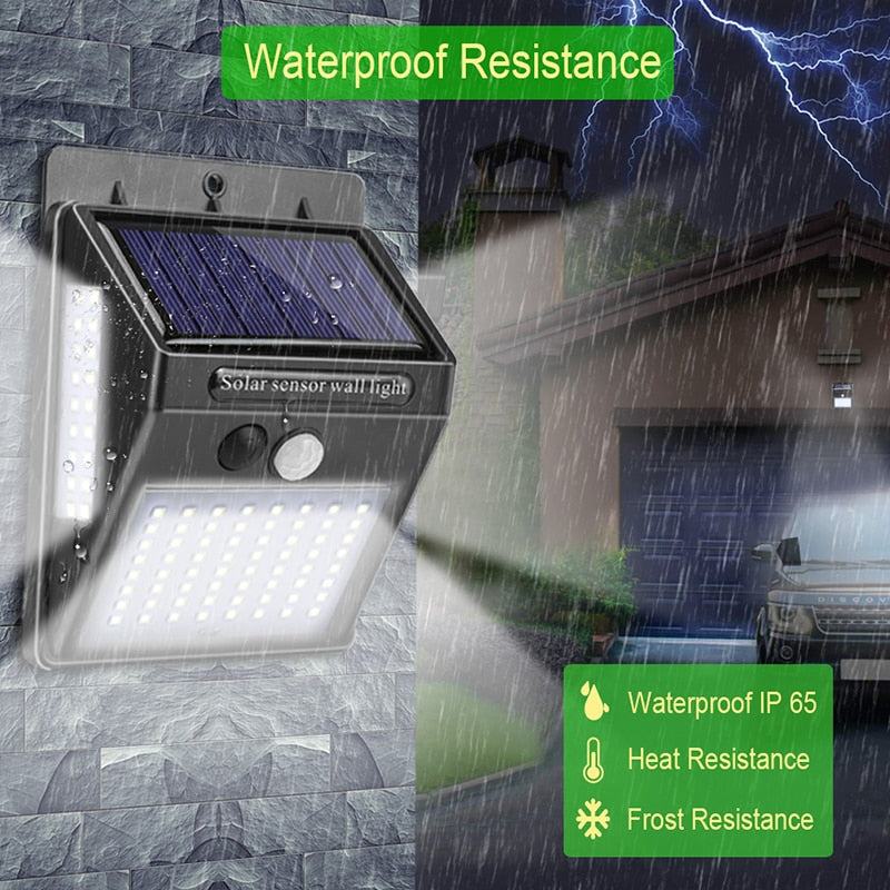 Outdoor Garden Solar Lamp with waterproof and heat-resistant features, LED technology, and motion sensor for efficient lighting. Ideal for yards and patios.