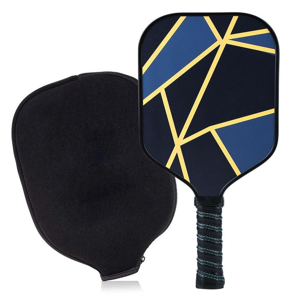 Pickleball Paddle Set with USAPA approval, featuring a shock-absorbing honeycomb core, graphite surface, elongated handle, and strengthened grip; includes paddles, balls, and carrying bag.