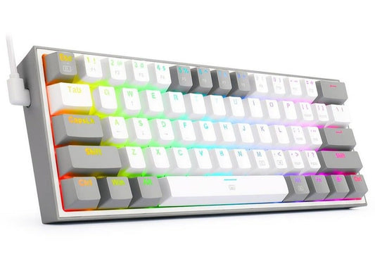 Mini Gaming Wired Keyboard with RGB backlighting and compact design.